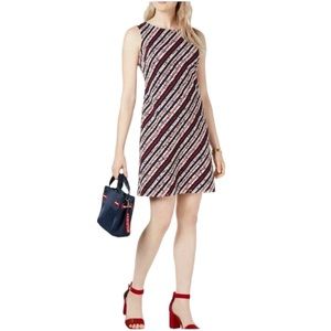 EUC Tommy Hilfiger Diagonal Stripes Sheath Dress